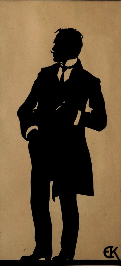 Portret poety Jurgisa Baltrusaitisa 1873-1944, lata 1910. autorstwa Yelisaveta Sergeyevna Kruglikova