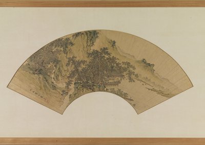 Scholar In Waterside Pavilion (atrament i kolor na papierze) autorstwa Ying Qiu