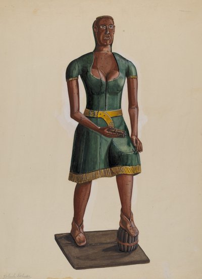 Indyjski sklep z cygarami, 19351942. autorstwa Yolande Delasser