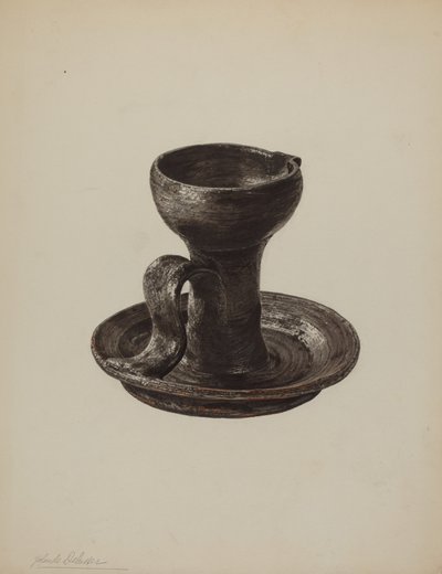 Lampa smarowa, ok. 1939. autorstwa Yolande Delasser