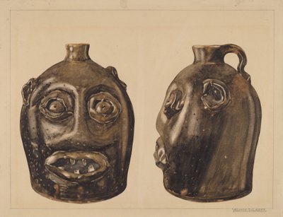 Groteskowy dzban, ok. 1900 r. 1936. autorstwa Yolande Delasser