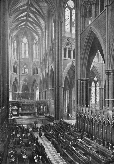 Chór i apsyda, opactwo westminsterskie, 1902 autorstwa York and Son
