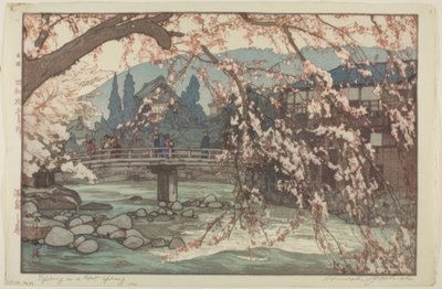 Spa na wiosnę autorstwa Yoshida Hiroshi