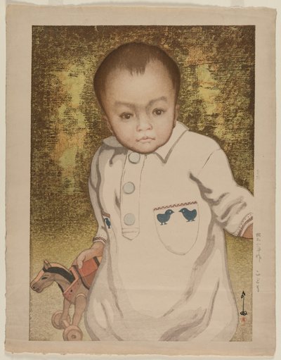 Dziecko autorstwa Yoshida Hiroshi