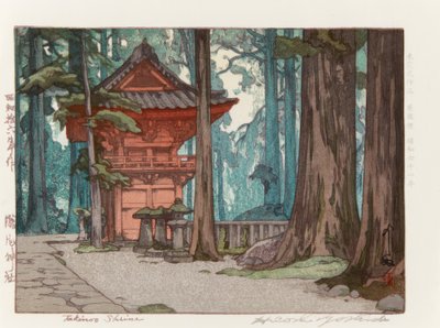 Sanktuarium Takinoo autorstwa Yoshida Hiroshi
