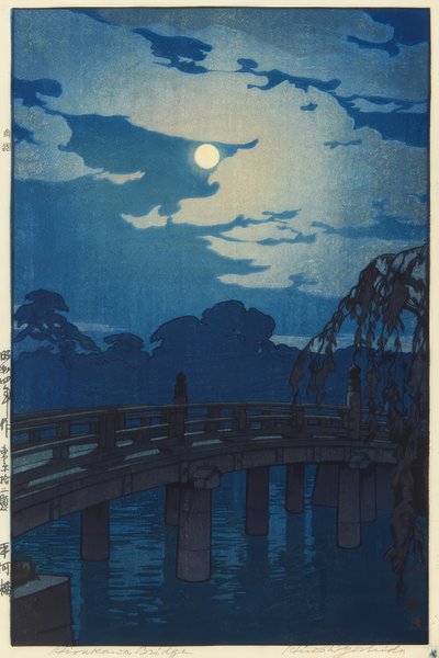 Most Hirakawa autorstwa Yoshida Hiroshi