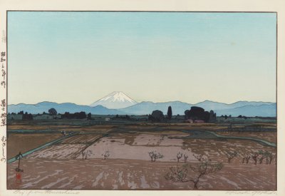 Fuji z Musashino autorstwa Yoshida Hiroshi