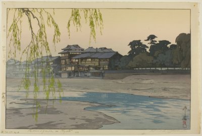 Z Kamogawą autorstwa Yoshida Hiroshi