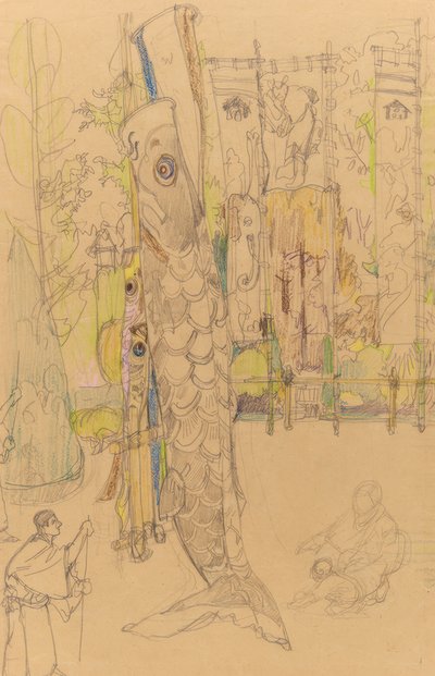 Lugano machi autorstwa Yoshida Hiroshi