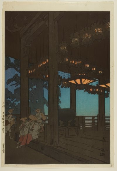 Świątynia Nigatsudo autorstwa Yoshida Hiroshi