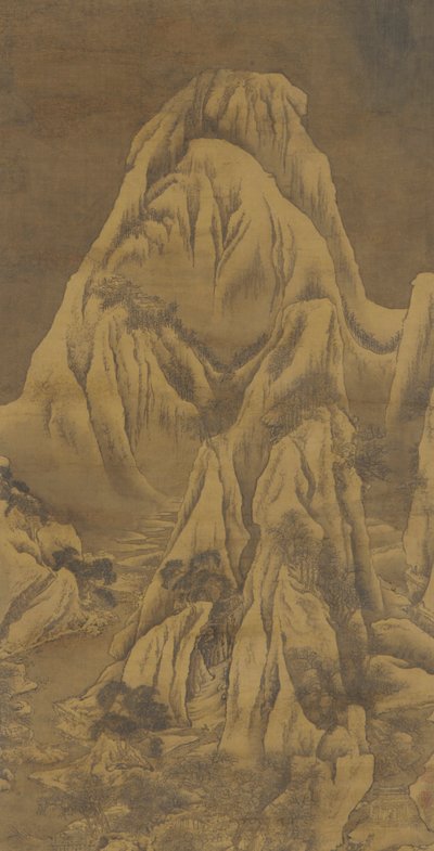 Pejzaż zimowy, dynastia Qing, XVIII wiek. autorstwa Yuan Jiang