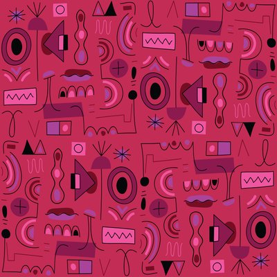 Bezszwowy wzór, 2018, grafika wektorowa autorstwa Yulia Drobova