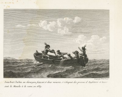 Jan Bart ucieka z angielskiego więzienia i przeprawia się przez kanał łodzią wiosłową, 1689 Jean-Bart, Forbin, un operation français et deux mouses s