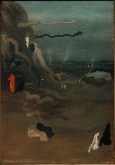 Bez tytułu (Surrealistyczny kompozyt) autorstwa Yves Tanguy