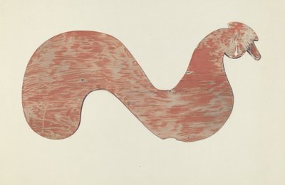 Wiatrowskaz drewniany, prawdopodobnie 1939. autorstwa Zabelle Missirian