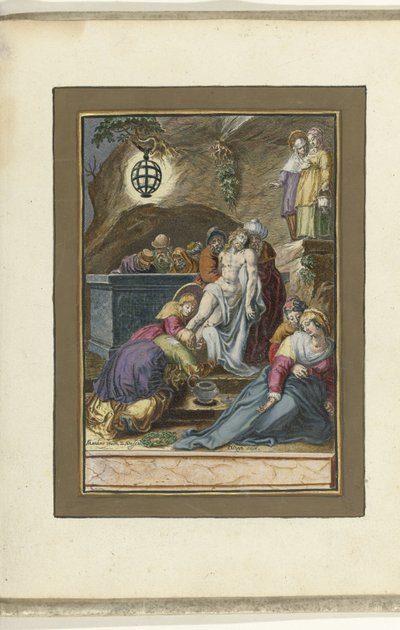 Złożenie do grobu Męka Chrystusa (tytuł serii) autorstwa Zacharias Dolendo