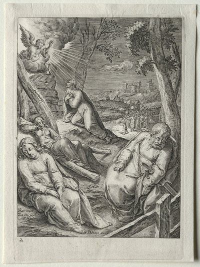 Zestaw pasyjny:  Chrystus na Górze Oliwnej autorstwa Zacharias Dolendo
