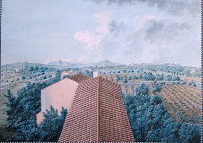 Widok Ogrodu M. Reverdita z Belwederu koło Tulonu (gwasz na papierze) autorstwa Zacharie Felix Doument