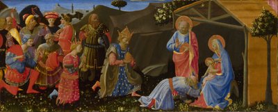 Adoracja Trzech Króli, c. 1433-1434 autorstwa Zanobi Strozzi