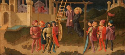 Święty Mikołaj z Tolentino ratuje wisielca Święty Mikołaj z Tolentino ratuje wisielca autorstwa Zanobi di Jacopo Machiavelli (attributed to)