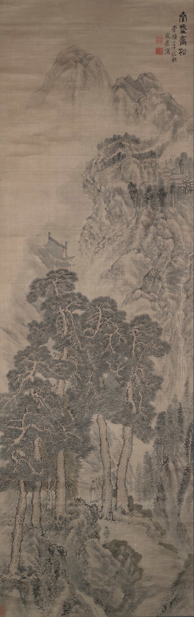 Wysokie sosny na górze Tai autorstwa Zhang Hong