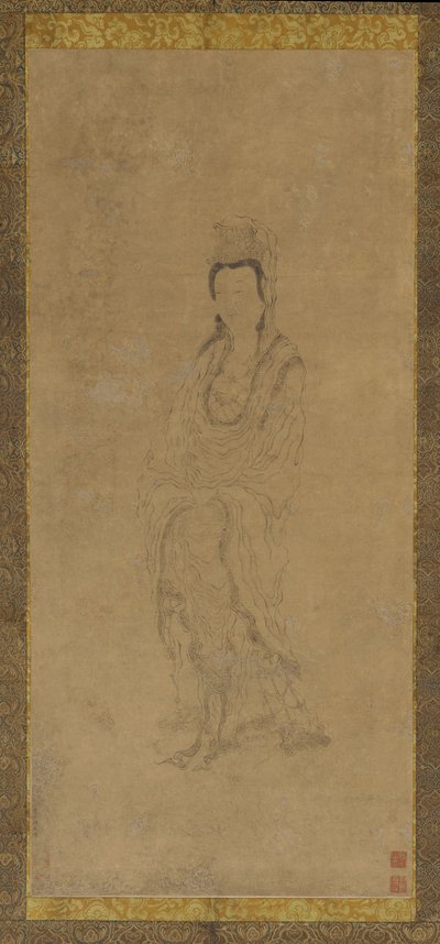 Stojący Guanyin, XVII wiek. autorstwa Zhang Hong