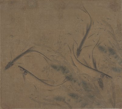 Ryba na zabawie, XII-koniec XIII wieku. autorstwa Zhao Kexiong