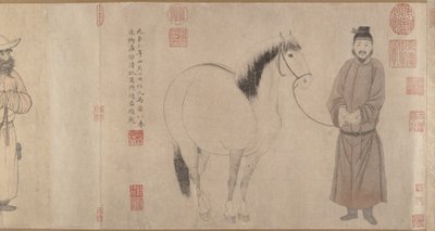 Stajenni i Konie autorstwa Zhao Mengfu Chao Meng Fu or