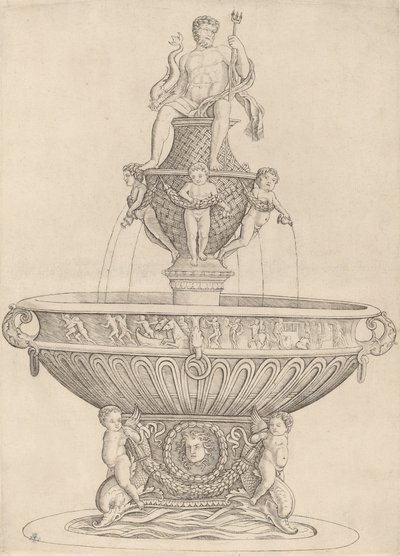 Fontanna z posągiem Neptuna, ok. 1900 r. 14801485. autorstwa Zoan Andrea