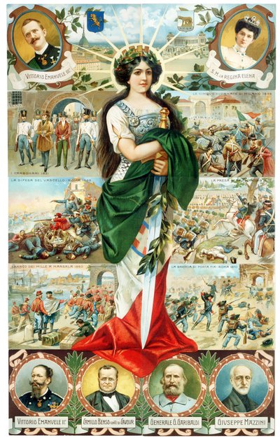 ALEGORIA WŁOCH TURRITA 1911 autorstwa . .