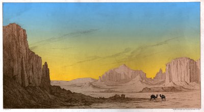 Góry Aktau, ok. 1850 (rycina) autorstwa . .