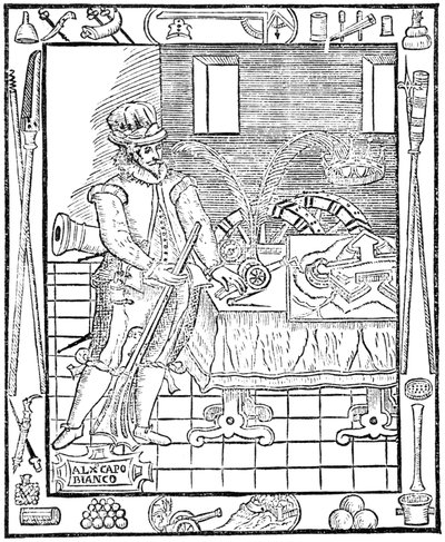 Alessandro Capo Bianco, włoski inżynier wojskowy autorstwa Ferdinand Georg Waldmuller
