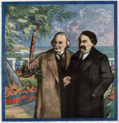 Aristide Briand i Lloyd George. Aristide Briand i Lloyd George. autorstwa Ferdinand Georg Waldmuller