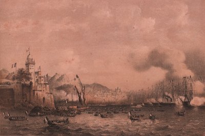 Przybycie cesarza Napoleona III do Genui, Liguria autorstwa William Walcutt
