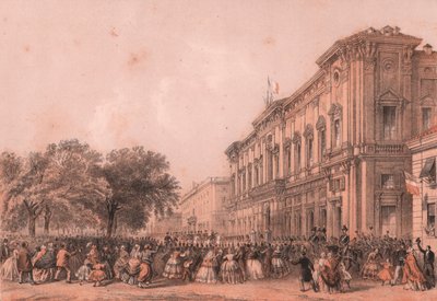 Przybycie cesarza Napoleona II do Alessandrii, Piemont autorstwa William Walcutt