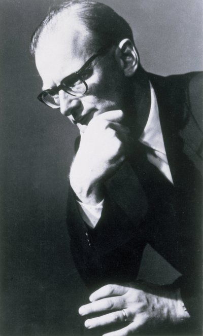 Arthur C Clarke, brytyjski autor i wynalazca science fiction autorstwa Frederick (attr. to) Barnard
