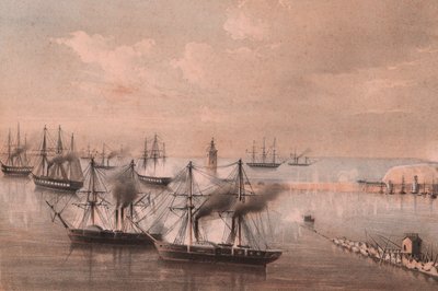 Atak floty na latarnię, oblężenie Ankony autorstwa William Walcutt
