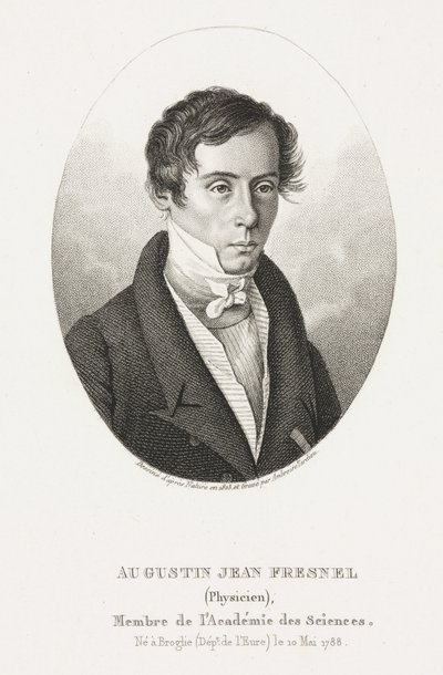 Augustin Jean Fresnel, francuski fizyk autorstwa Frederick (attr. to) Barnard