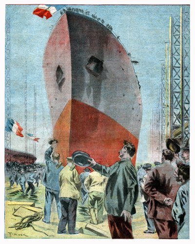 Pancernik Le Jean Bart autorstwa . .