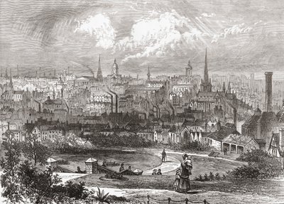 Birmingham, West Midlands, Anglia pod koniec XIX wieku, z „Naszego kraju” opublikowane w 1898 r. autorstwa Ferdinand Georg Waldmuller