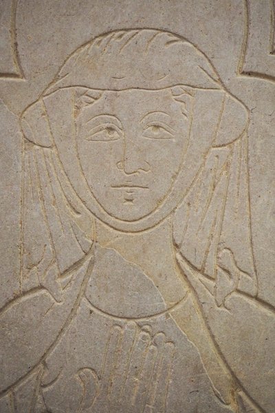 Burgundia, Lancharre, gmina Chapaize 71460. W kościele Notre Dame, Isabelle de Vauvry autorstwa . .