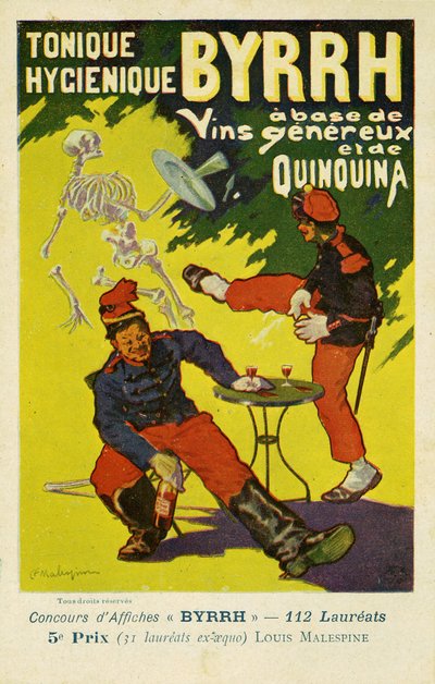 Byrrh Tonique Hygenique kontra absynt, ok. 1903 r. autorstwa Frederick (attr. to) Barnard