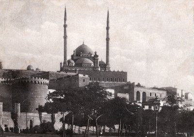 Kair, cytadela Saladyna (Egipt). ok. 1920 (zdjęcie czarno-białe) autorstwa . .