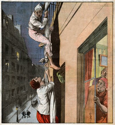 Włamanie w Paryżu. Włamanie w Paryżu. autorstwa Ferdinand Georg Waldmuller