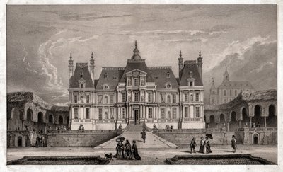 Zamek Maison Lafitte, ok. 1850 (rycina) autorstwa . .