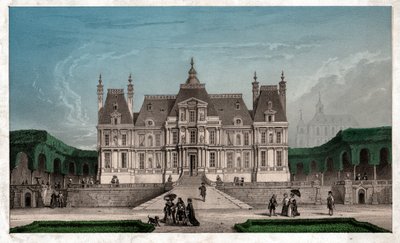Zamek Maison Lafitte, ok. 1850 (rycina) autorstwa . .