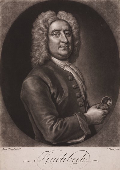 Christopher Pinchbeck, angielski zegarmistrz i wytwórca zabawek, ok. 1725 r autorstwa Frederick (attr. to) Barnard