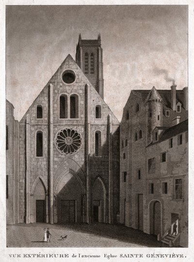 Kościół św. Genowefy, pocz. XIX w. (rycina) autorstwa . .