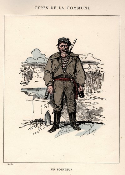 Komuna Paryska: kostium UN POINTOR (34) w „” Les Communeux autorstwa Frederick (attr. to) Barnard
