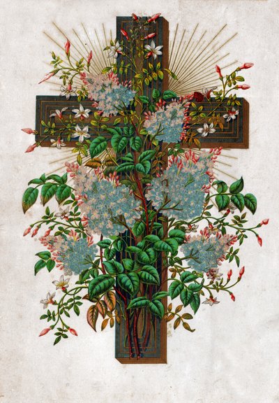 Krzyż Jezusa Chrystusa, ok. 1910 (litografia) autorstwa . .